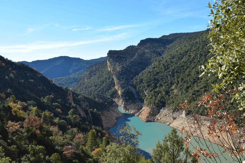 Vistas al congost de montrebei desde el precipicio