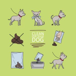 Cartel limpieza perro