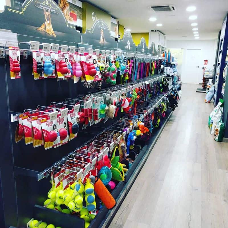 Interior tienda para mascotas