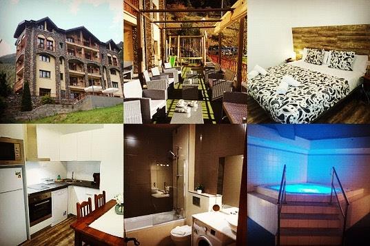 Mosaico de imagenes del hotel, bar, habitaciones, spa