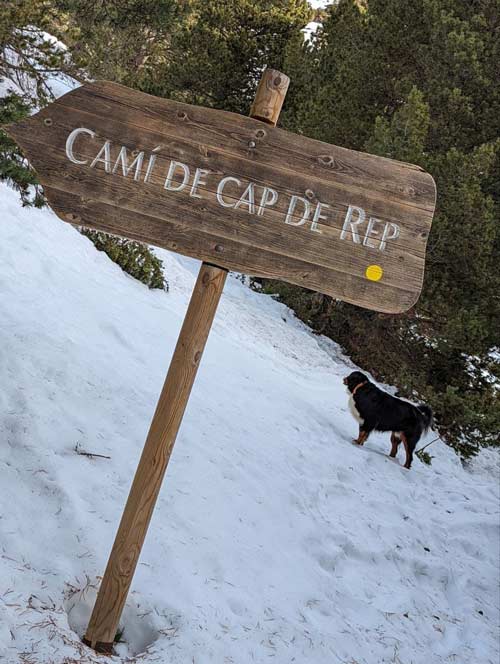 Cartels informativo del mirador del cap de rep